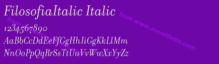 FilosofiaItalic ItalicPreview