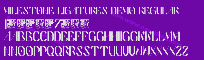 Milestone Ligatures Demo RegularPreview