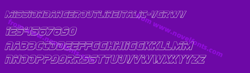 MissionDangerOutlineItalic-VGrWVPreview