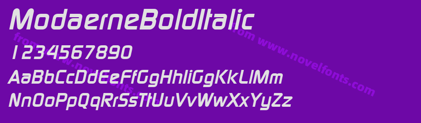 ModaerneBoldItalicPreview