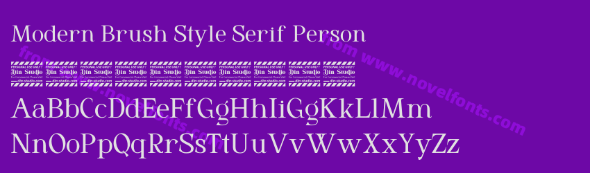 Modern Brush Style Serif PersonPreview