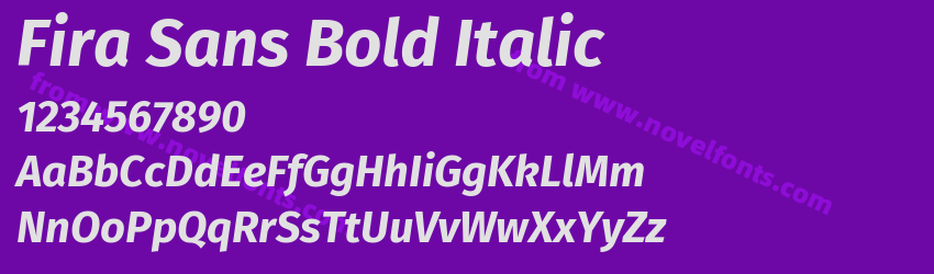 Fira Sans Bold ItalicPreview