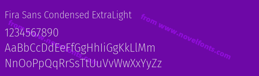 Fira Sans Condensed ExtraLightPreview