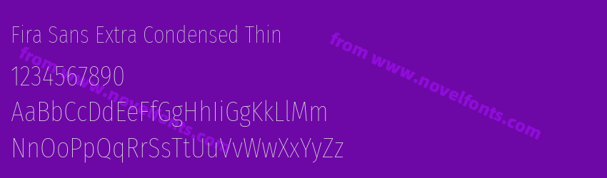 Fira Sans Extra Condensed ThinPreview