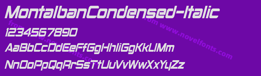 MontalbanCondensed-ItalicPreview