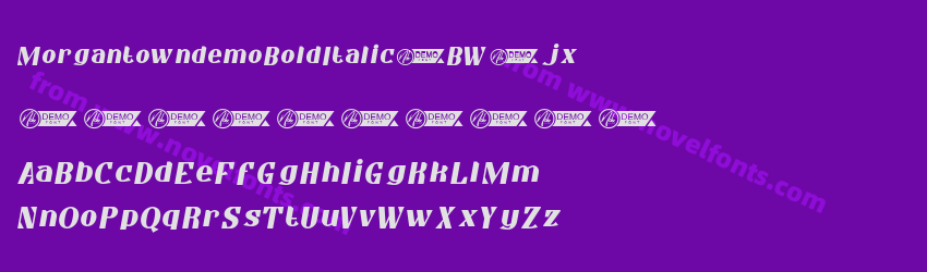 MorgantowndemoBoldItalic-BW2jxPreview