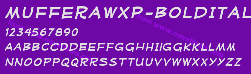 MufferawXp-BoldItalicPreview
