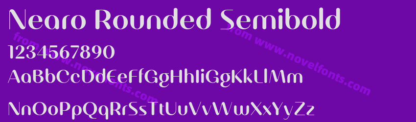 Nearo Rounded SemiboldPreview