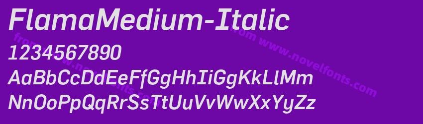 FlamaMedium-ItalicPreview