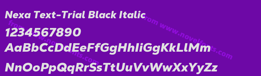 Nexa Text-Trial Black ItalicPreview