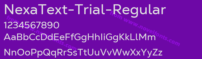 NexaText-Trial-RegularPreview