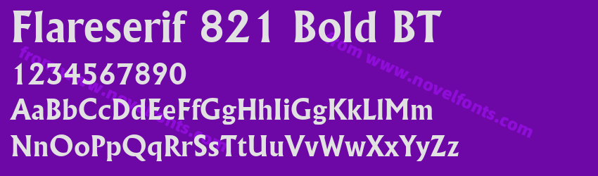 Flareserif 821 Bold BTPreview