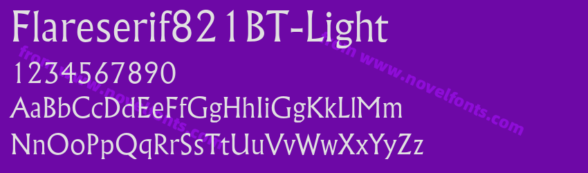 Flareserif821BT-LightPreview