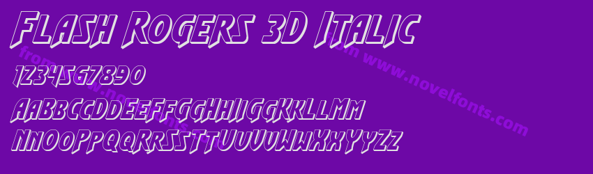 Flash Rogers 3D ItalicPreview