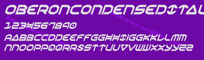 OberonCondensedItalicPreview