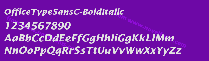 OfficeTypeSansC-BoldItalicPreview