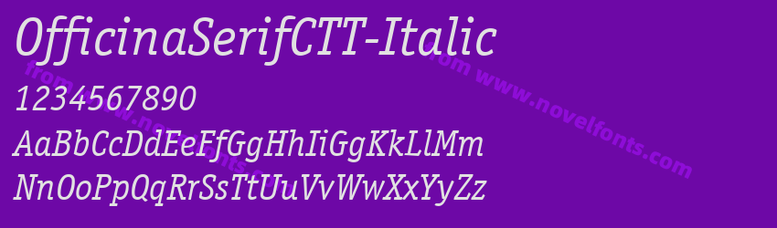 OfficinaSerifCTT-ItalicPreview