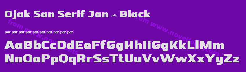 Ojak San Serif Jan 5 BlackPreview