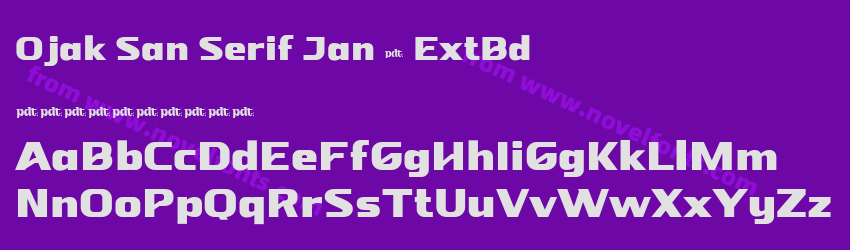 Ojak San Serif Jan 5 ExtBdPreview