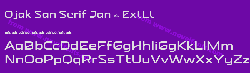 Ojak San Serif Jan 5 ExtLtPreview