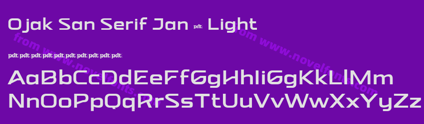 Ojak San Serif Jan 5 LightPreview