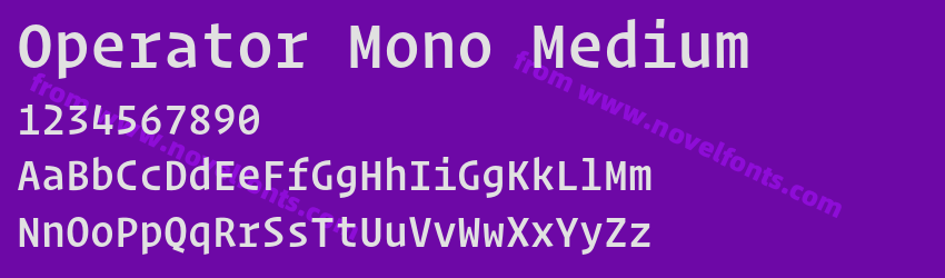 Operator Mono MediumPreview