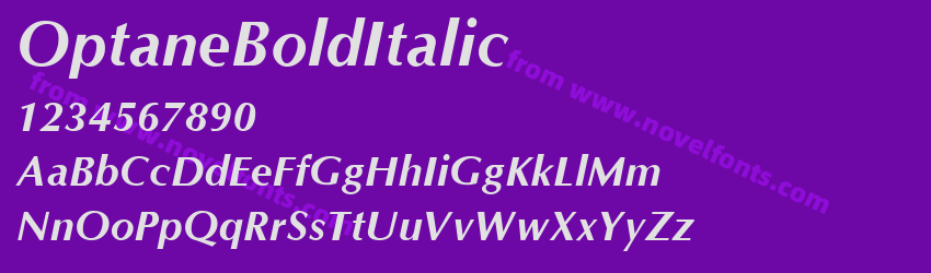 OptaneBoldItalicPreview