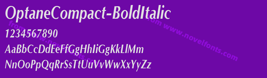 OptaneCompact-BoldItalicPreview