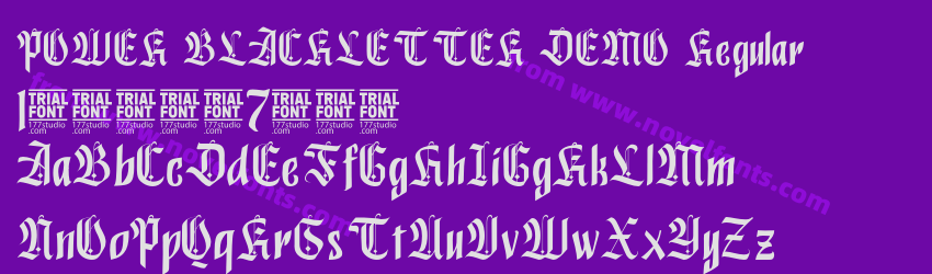 POWER BLACKLETTER DEMO RegularPreview