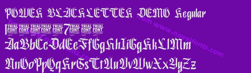 POWER BLACKLETTER DEMO RegularPreview