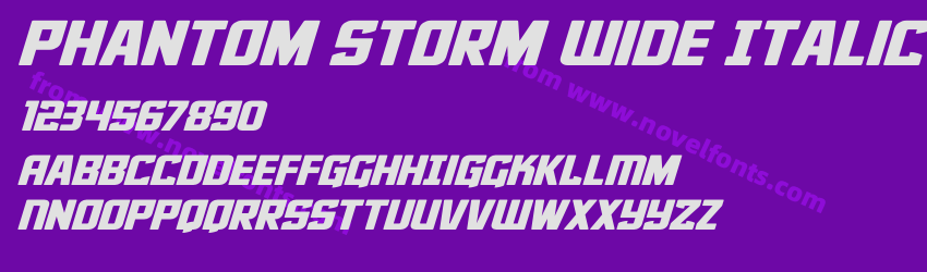 Phantom Storm Wide ItalicPreview