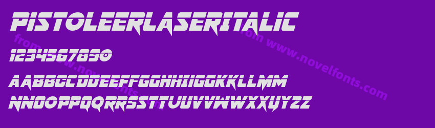 PistoleerLaserItalicPreview