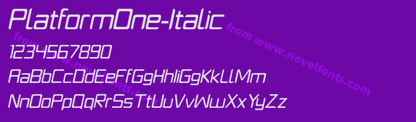 PlatformOne-ItalicPreview