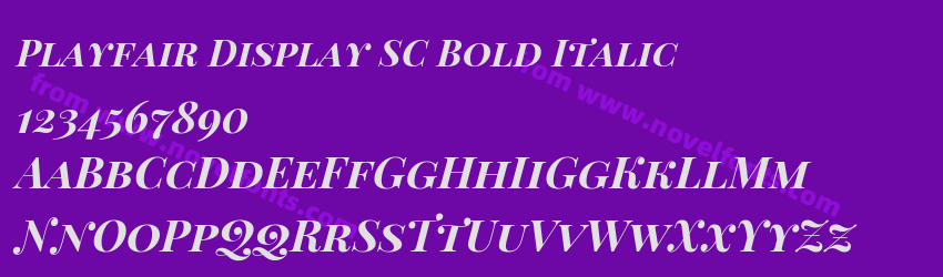 Playfair Display SC Bold ItalicPreview