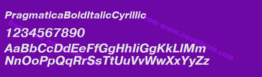 PragmaticaBoldItalicCyrillicPreview