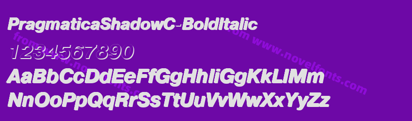 PragmaticaShadowC-BoldItalicPreview