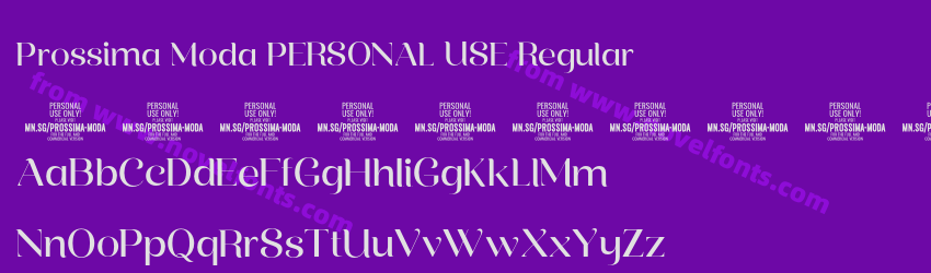 Prossima Moda PERSONAL USE RegularPreview