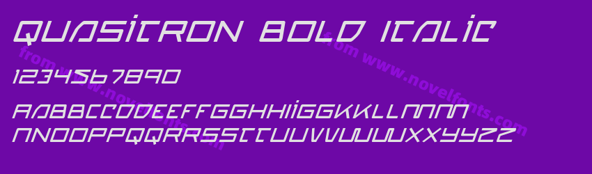 Quasitron Bold ItalicPreview