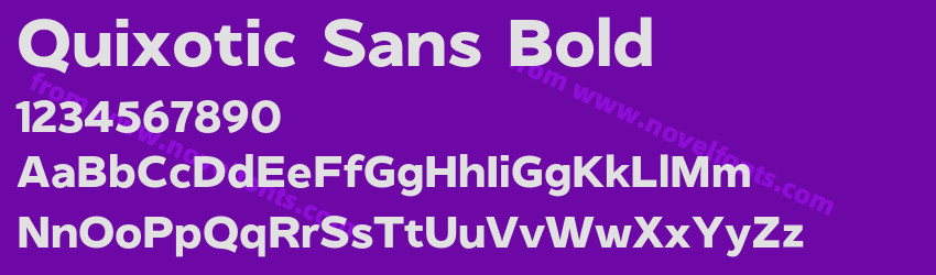 Quixotic Sans BoldPreview