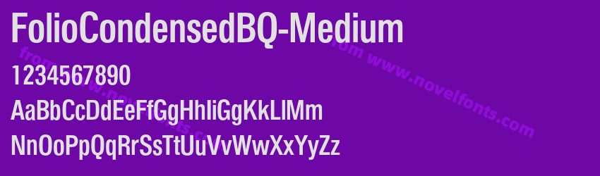 FolioCondensedBQ-MediumPreview