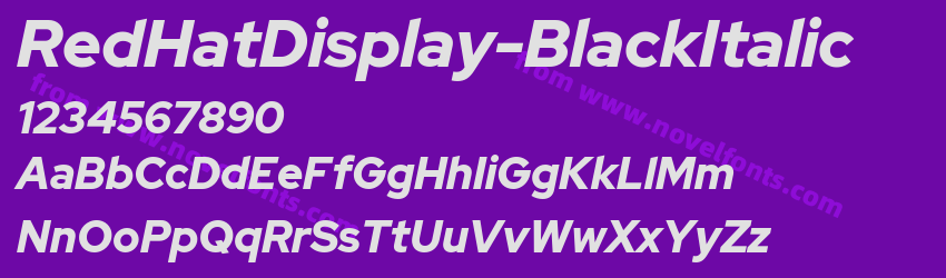 RedHatDisplay-BlackItalicPreview