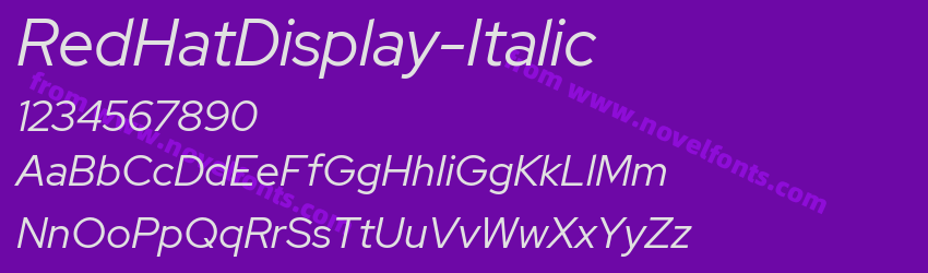 RedHatDisplay-ItalicPreview