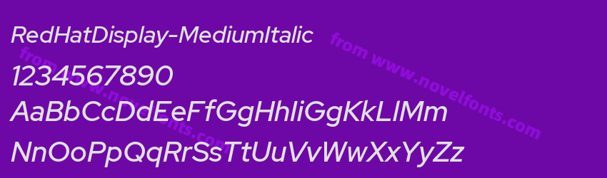 RedHatDisplay-MediumItalicPreview