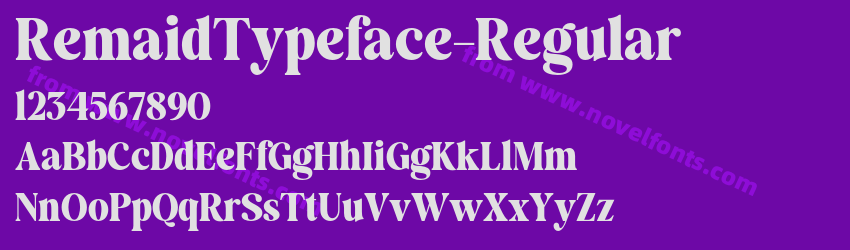 RemaidTypeface-RegularPreview