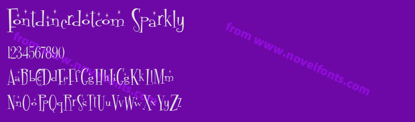 Fontdinerdotcom SparklyPreview