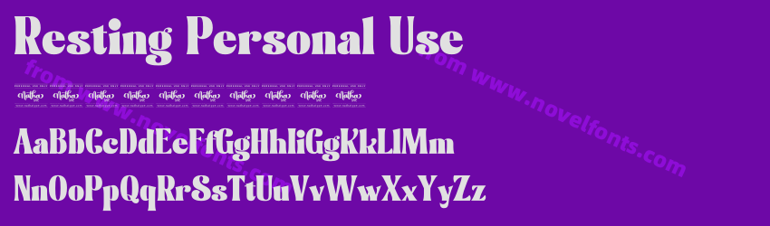 Resting Personal UsePreview