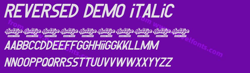 Reversed Demo ItalicPreview