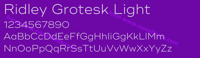 Ridley Grotesk LightPreview