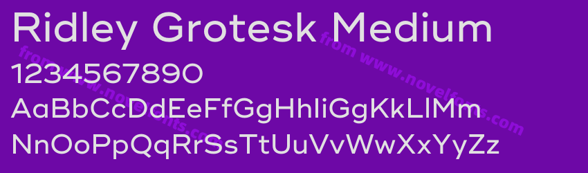 Ridley Grotesk MediumPreview