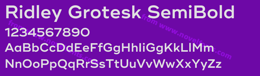 Ridley Grotesk SemiBoldPreview